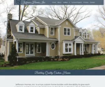 Jeffersonhomes.com(Custom homebuilder in Northern Virginia) Screenshot