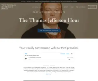 Jeffersonhour.com(The Thomas Jefferson Hour) Screenshot