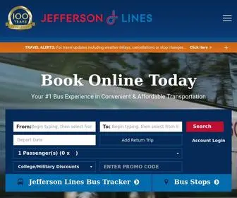 Jeffersonlines.com(Jefferson Lines) Screenshot