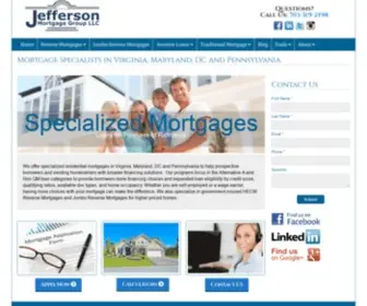 Jeffersonreversemortgage.com(Jefferson Mortgage Group LLC) Screenshot