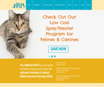 Jeffersonspca.org(The Jefferson SPCA) Screenshot