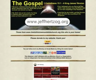 Jeffhertzog.org(Jeff Hertzog's Bible Based Ministry Page @ & www.jeffhertzog.com) Screenshot