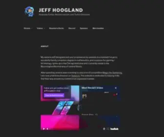 Jeffhoogland.com(Husband, Father, Mathematician, and Twitch Streamer) Screenshot