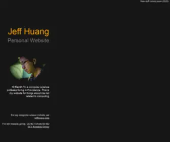 Jeffhuang.org(Brown University) Screenshot