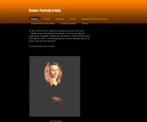 Jeffkesses.com(Boston Portrait Artists) Screenshot