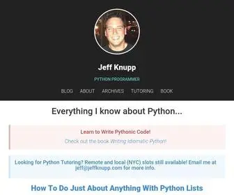 Jeffknupp.com(Python Programming) Screenshot