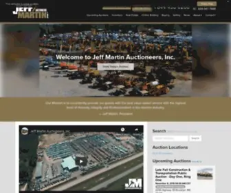 Jeffmartinauctioneers.com(Jeff Martin Auctioneers) Screenshot