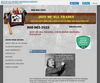 Jeffofalltradeshandymanservice.com(JEFF OF ALL TRADES) Screenshot