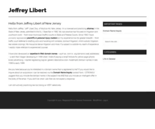 Jeffreylibert.com(Jeffrey Libert) Screenshot