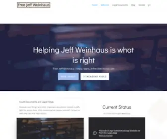 Jeffreyweinhaus.com(Free Jeff Weinhaus) Screenshot