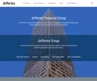 Jeffries.com(A Diversified Financial Services Company) Screenshot