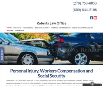 Jeffrobertslaw.com(Roberts Law Office) Screenshot