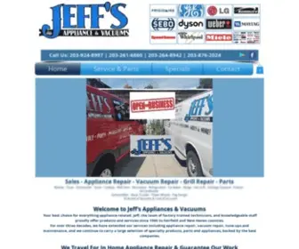 Jeffsappliance.com(Jeff's Appliance & Vacuums) Screenshot