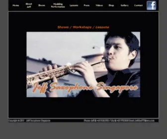 Jeffsaxophone.com(Singapore Saxophone Lessons by Jeff) Screenshot