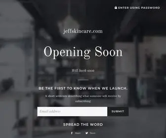 Jeffskincare.com(jeffskincare) Screenshot