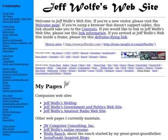 Jeffwolfe.com(Jeff Wolfe's Web Site) Screenshot