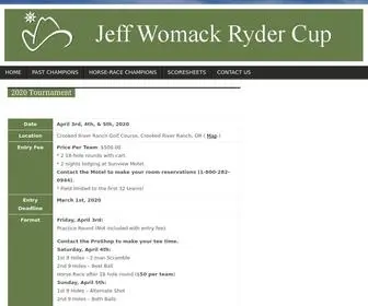 Jeffwomackrydercup.com(Jeff Womack Ryder Cup) Screenshot