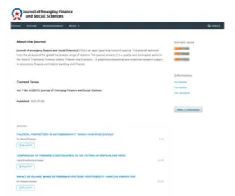 Jefss.com(Journal of Emerging Finance and Social Sciences) Screenshot