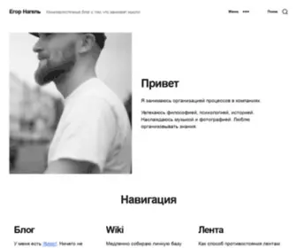 Jegornagel.com(Блог о том) Screenshot