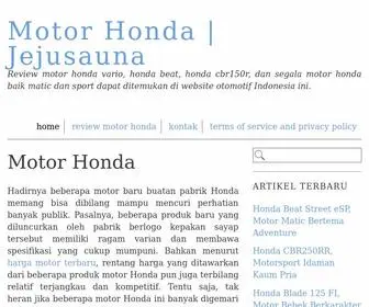 Jejusauna.net(Review Motor Honda) Screenshot