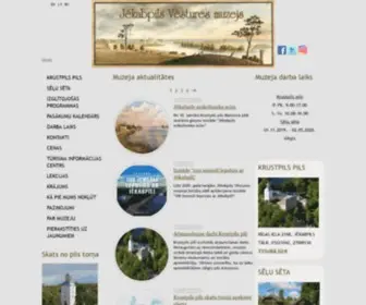 Jekabpilsmuzejs.lv(Jekabpils vēstures muzejs) Screenshot