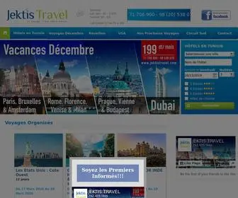 Jektis.com(JEKTIS TRAVEL :: Agence de voyages Tunisie) Screenshot