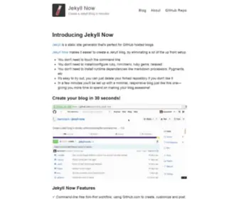 Jekyllnow.com(Jekyll Now) Screenshot