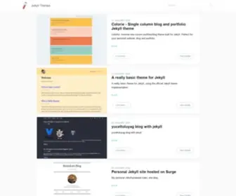 Jekyllthemes.dev(Jekyll themes) Screenshot