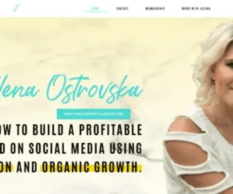 Jelenaostrovska.com(Jelena Ostrovska) Screenshot