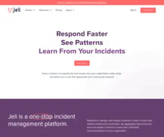 Jeli.io(Every incident has a story) Screenshot