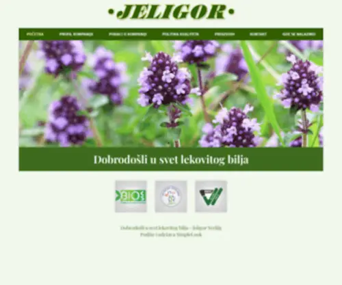 Jeligor.rs(Dobrodošli u svet lekovitog bilja) Screenshot