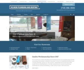 Jelinskiplumbing.com(Jelinski Plumbing & Heating) Screenshot