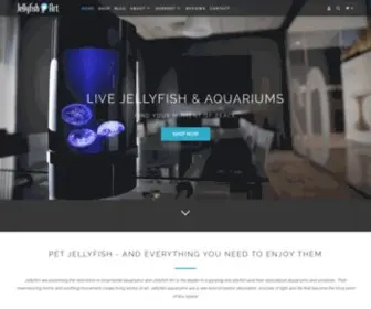 Jellyfishart.com(Jellyfish Tanks & Live Pet Jellyfish For Sale) Screenshot