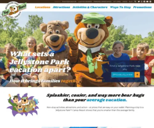 Jellystonepark.com(Yogi Bear’s Jellystone Park Camp) Screenshot