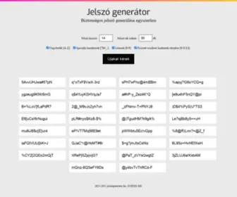 Jelszogenerator.hu(Jelszó generátor) Screenshot