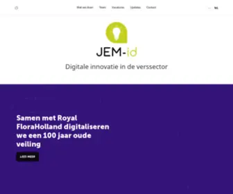 Jem-ID.nl(De software ontwikkelaar voor de AGF en sierteeltsector) Screenshot