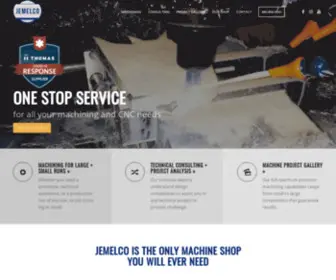 Jemelco.com(One stop shop for all your machining needs) Screenshot