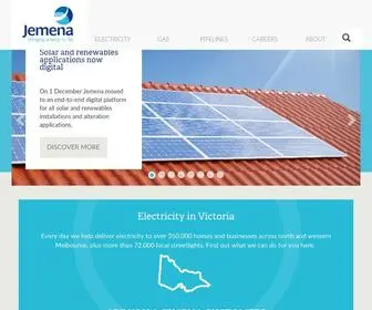 Jemena.com.au(Bringing energy to life) Screenshot
