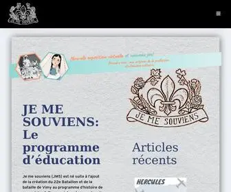 Jemesouviens.org(Je me souviens) Screenshot