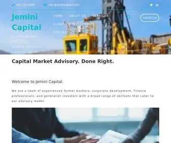 Jeminicapital.com(Capital Market Advisory) Screenshot