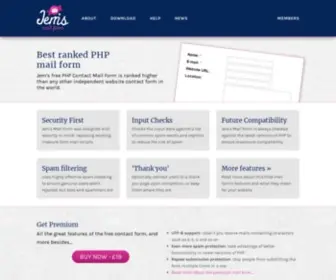 Jemsmailform.com(Free secure PHP email form mailer) Screenshot