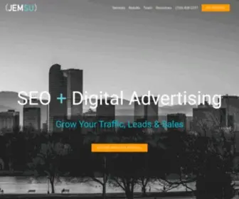 Jemsu.com(Denver SEO Company & Digital Advertising Services) Screenshot