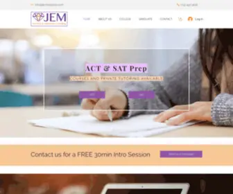 Jemtestprep.com(JEM Test Prep) Screenshot