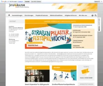 Jenakultur.de(Website des städtischen Eigenbetriebes JenaKultur) Screenshot