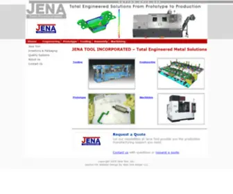 Jenatool.com(Custom precision stamping and complex parts manufacturer) Screenshot