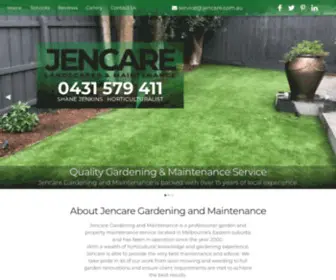 Jencare.com.au(Jencare Gardening And Maintenance Servicing Melbourne's South East) Screenshot