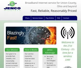 Jencospeed.net(High Speed Internet Service Provider Marysville Ohio) Screenshot