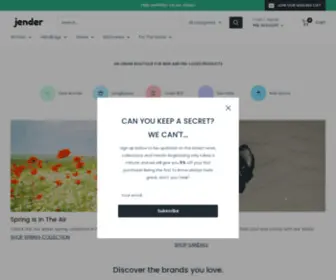 Jender.io(An Online Boutique for New and Pre) Screenshot