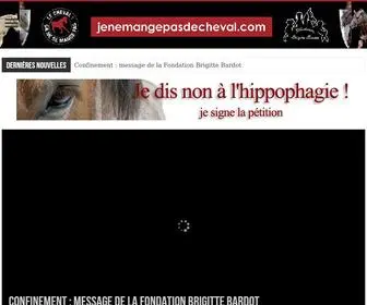 Jenemangepasdecheval.com(Je ne mange pas de cheval) Screenshot