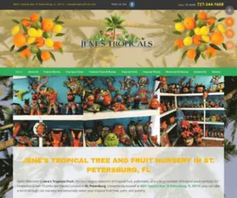 Jenestropicals.com(Exotic Fruits) Screenshot